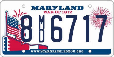 MD license plate 8MD6717