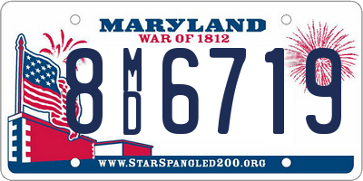 MD license plate 8MD6719