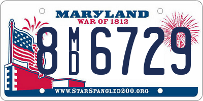 MD license plate 8MD6729