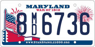 MD license plate 8MD6736