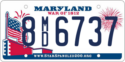 MD license plate 8MD6737