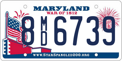 MD license plate 8MD6739