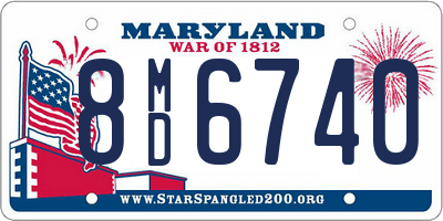 MD license plate 8MD6740