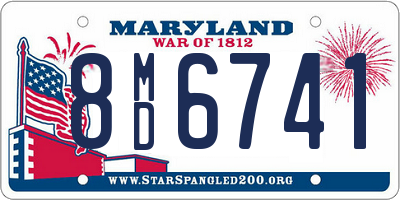 MD license plate 8MD6741