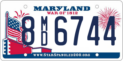 MD license plate 8MD6744