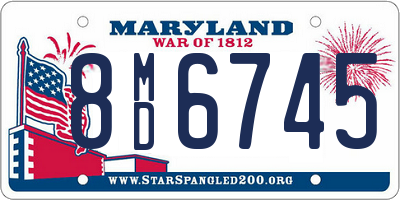 MD license plate 8MD6745