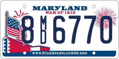 MD license plate 8MD6770