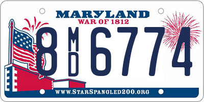 MD license plate 8MD6774