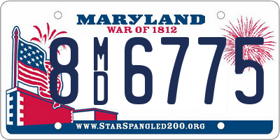 MD license plate 8MD6775