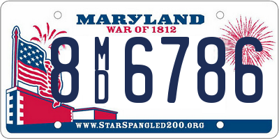 MD license plate 8MD6786