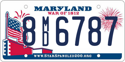 MD license plate 8MD6787