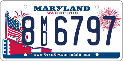 MD license plate 8MD6797