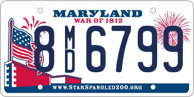 MD license plate 8MD6799