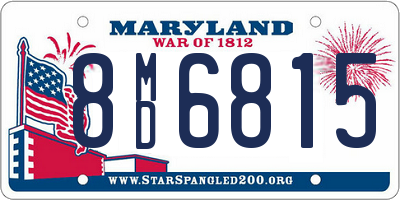 MD license plate 8MD6815