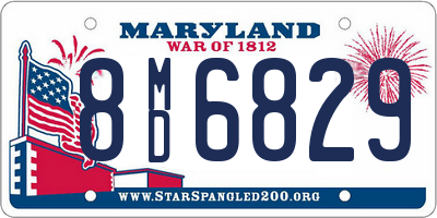 MD license plate 8MD6829