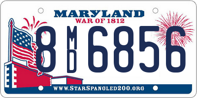 MD license plate 8MD6856