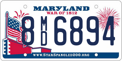 MD license plate 8MD6894