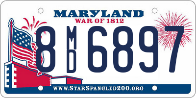 MD license plate 8MD6897