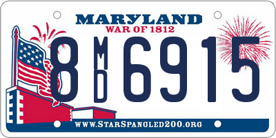 MD license plate 8MD6915