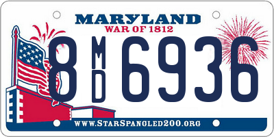 MD license plate 8MD6936