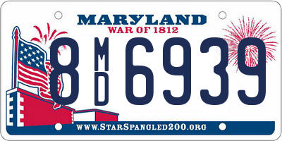 MD license plate 8MD6939