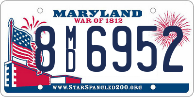 MD license plate 8MD6952