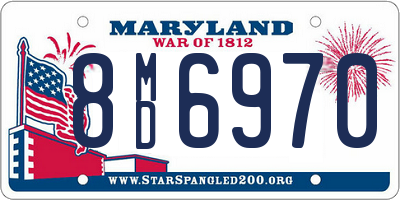 MD license plate 8MD6970