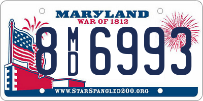 MD license plate 8MD6993