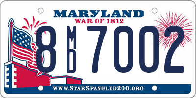 MD license plate 8MD7002