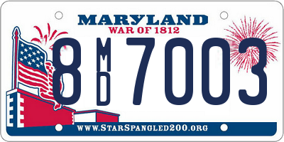 MD license plate 8MD7003