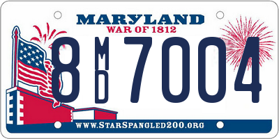 MD license plate 8MD7004