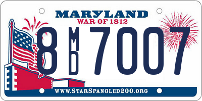 MD license plate 8MD7007