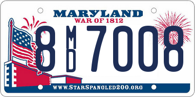 MD license plate 8MD7008