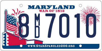 MD license plate 8MD7010