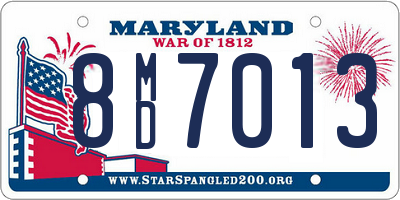 MD license plate 8MD7013