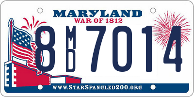 MD license plate 8MD7014
