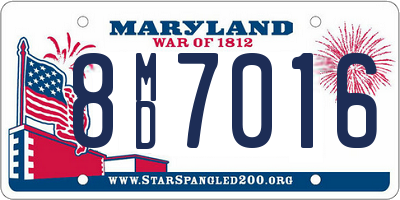 MD license plate 8MD7016
