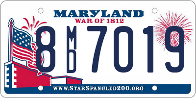 MD license plate 8MD7019