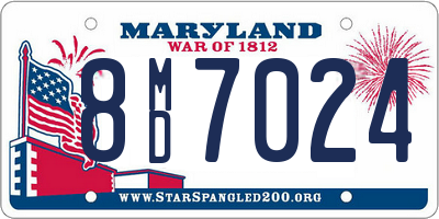 MD license plate 8MD7024