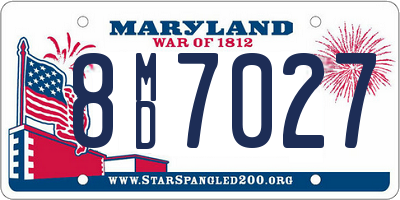 MD license plate 8MD7027