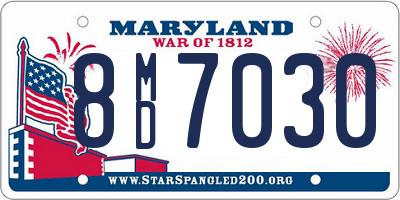 MD license plate 8MD7030