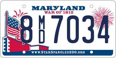 MD license plate 8MD7034
