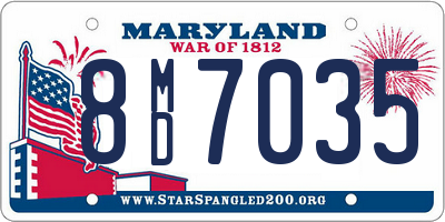 MD license plate 8MD7035