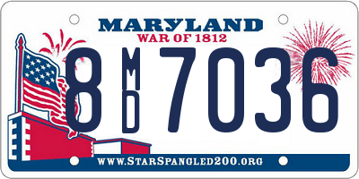 MD license plate 8MD7036