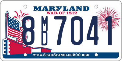 MD license plate 8MD7041