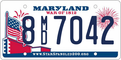 MD license plate 8MD7042