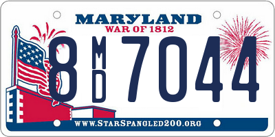 MD license plate 8MD7044