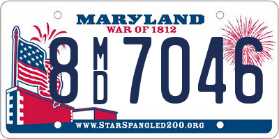 MD license plate 8MD7046