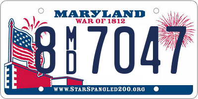 MD license plate 8MD7047