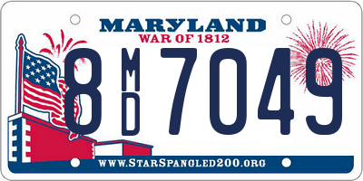 MD license plate 8MD7049